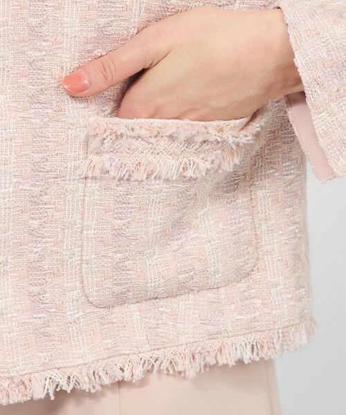 EPOCA / エポカ ノーカラージャケット | コットンファンシーツィード ノーカラージャケット | 詳細9