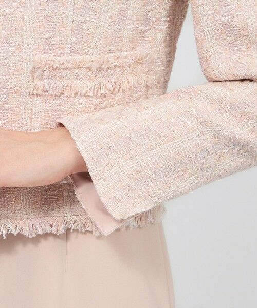 EPOCA / エポカ ノーカラージャケット | コットンファンシーツィード ノーカラージャケット | 詳細10