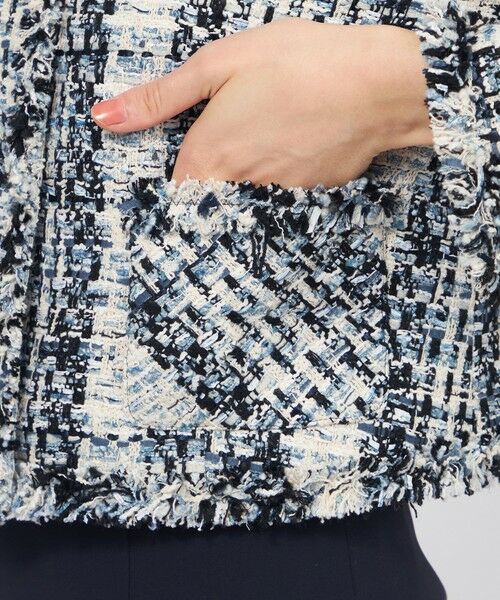 EPOCA / エポカ ノーカラージャケット | ミックスファンシーツィード ノーカラージャケット | 詳細8