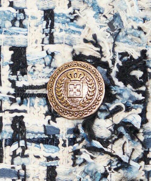 EPOCA / エポカ ノーカラージャケット | ミックスファンシーツィード ノーカラージャケット | 詳細9