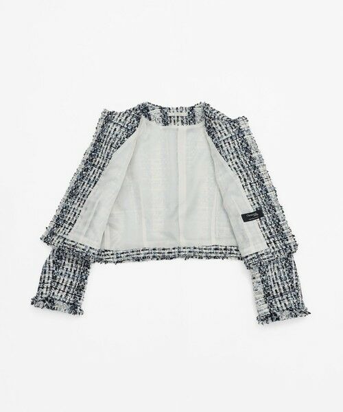 EPOCA / エポカ ノーカラージャケット | ミックスファンシーツィード ノーカラージャケット | 詳細10