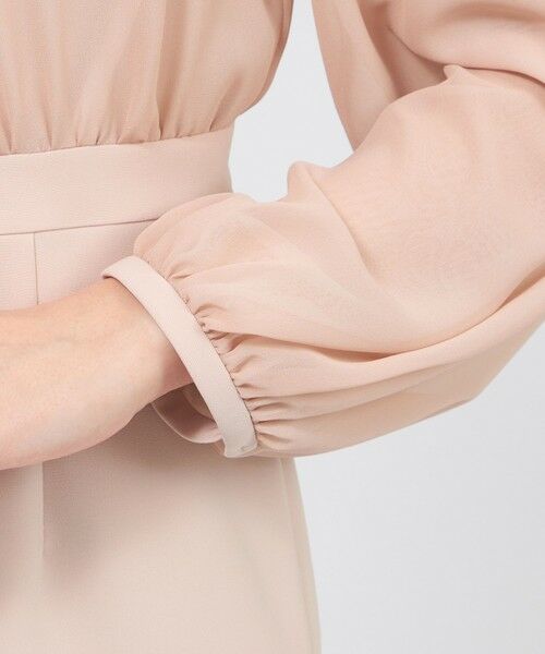 EPOCA / エポカ ロング・マキシ丈ワンピース | コンパクトダブルクロス シフォンコンビドレス | 詳細11