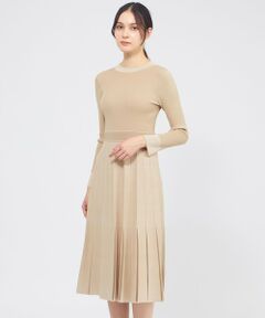 EPOCA / エポカ ロング・マキシ丈ワンピース | プリーツライクジャカード ニットワンピース