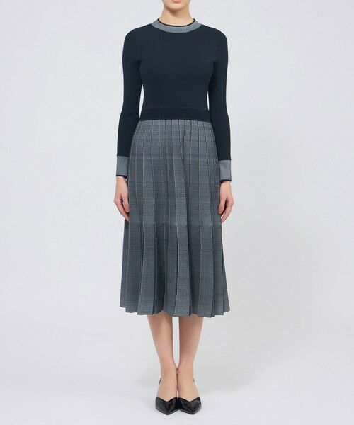 EPOCA / エポカ ロング・マキシ丈ワンピース | プリーツライクジャカード ニットワンピース | 詳細3