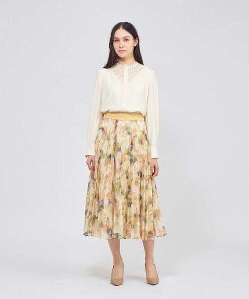 EPOCA / エポカ シャツ・ブラウス | パウダリーダブルクロス レースコンビブラウス | 詳細1