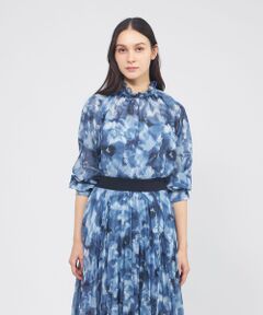 EPOCA / エポカ シャツ・ブラウス | グラフィカルフラワー フリルカラーブラウス