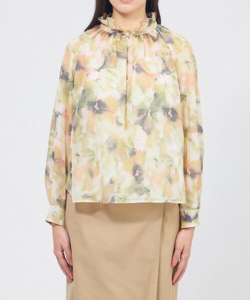 EPOCA / エポカ シャツ・ブラウス | グラフィカルフラワー フリルカラーブラウス | 詳細3