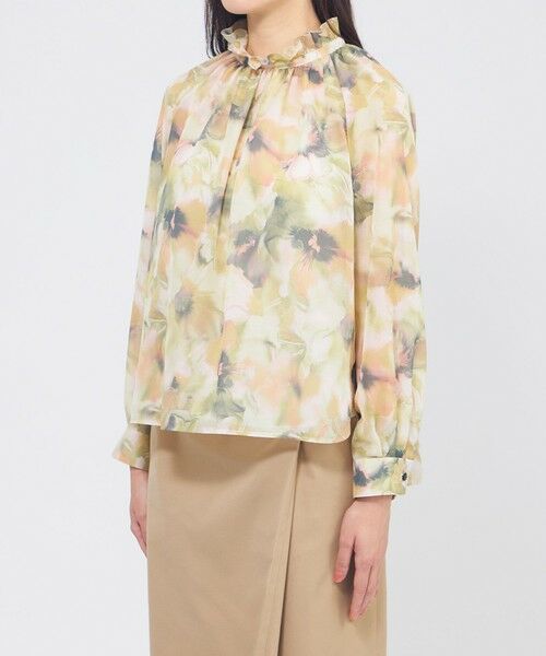 EPOCA / エポカ シャツ・ブラウス | グラフィカルフラワー フリルカラーブラウス | 詳細4