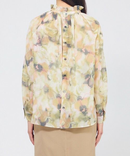 EPOCA / エポカ シャツ・ブラウス | グラフィカルフラワー フリルカラーブラウス | 詳細5