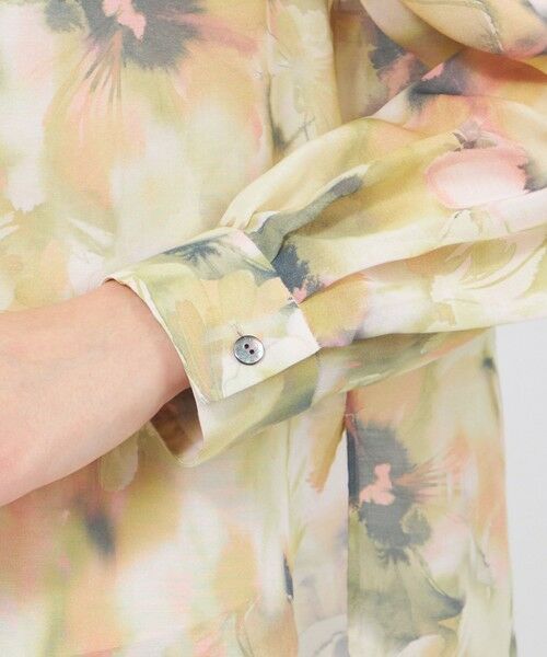 EPOCA / エポカ シャツ・ブラウス | グラフィカルフラワー フリルカラーブラウス | 詳細6