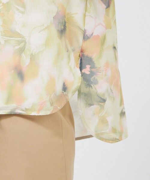 EPOCA / エポカ シャツ・ブラウス | グラフィカルフラワー フリルカラーブラウス | 詳細7