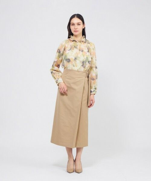 EPOCA / エポカ シャツ・ブラウス | グラフィカルフラワー フリルカラーブラウス | 詳細2