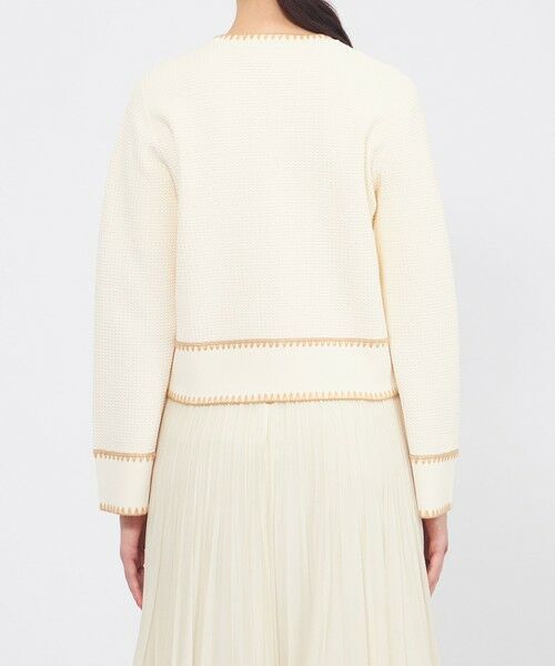 EPOCA / エポカ ニット・セーター | トリミングニット ジップアップジャケット | 詳細6