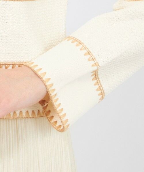 EPOCA / エポカ ニット・セーター | トリミングニット ジップアップジャケット | 詳細9