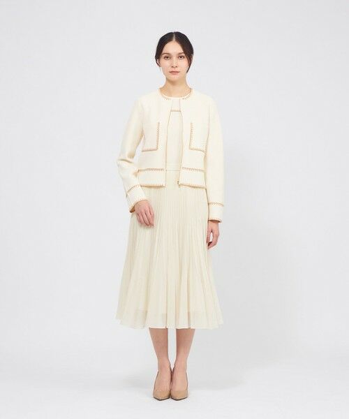 EPOCA / エポカ ニット・セーター | トリミングニット ジップアップジャケット | 詳細1