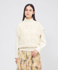 EPOCA / エポカ ニット・セーター | ケーブルニット タートルネックジレ