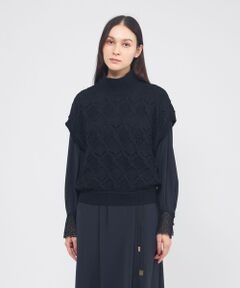 EPOCA / エポカ ニット・セーター | ケーブルニット タートルネックジレ