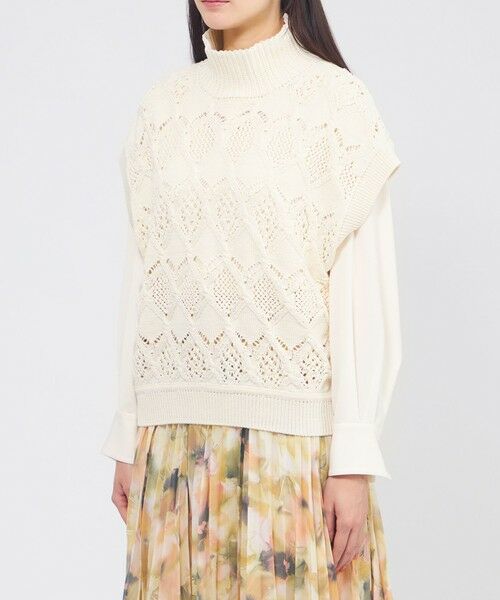 EPOCA / エポカ ニット・セーター | ケーブルニット タートルネックジレ | 詳細4