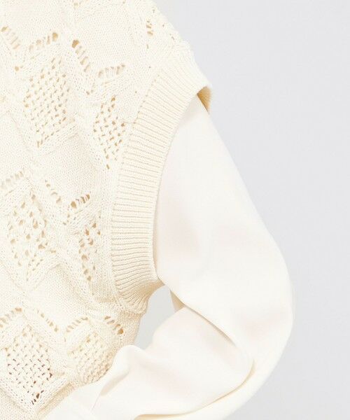 EPOCA / エポカ ニット・セーター | ケーブルニット タートルネックジレ | 詳細6