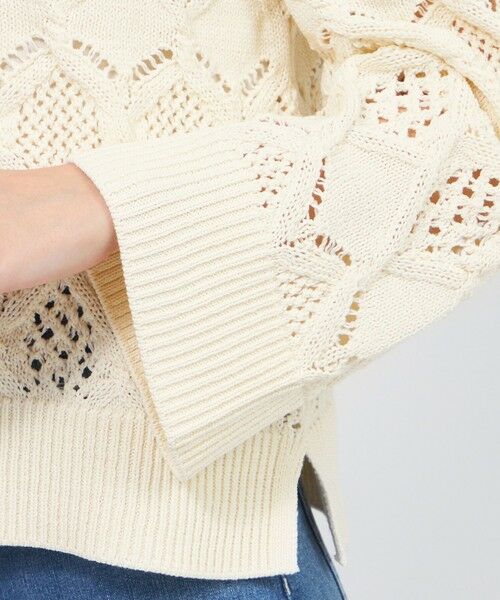 EPOCA / エポカ ニット・セーター | ケーブルニット ベルスリーブプルオーバー | 詳細7