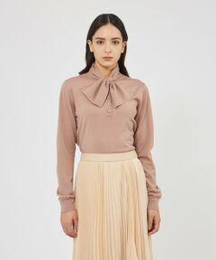 EPOCA / エポカ ニット・セーター | ウォッシャブルウール リボンタイニット