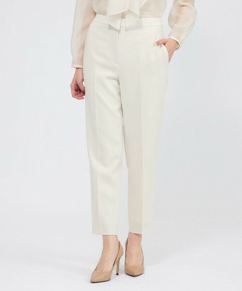 EPOCA / エポカ その他パンツ | コンパクトダブルクロス テーパードパンツ（オフホワイト1）
