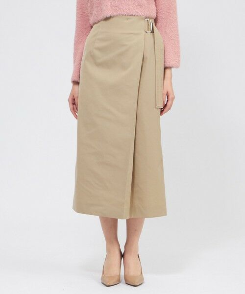 EPOCA / エポカ ロング・マキシ丈スカート | エアリーストレッチツイル タイトスカート（ベージュ1）