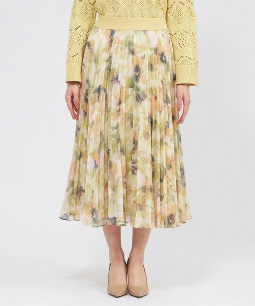 EPOCA / エポカ ロング・マキシ丈スカート | グラフィカルフラワー プリーツスカート | 詳細6