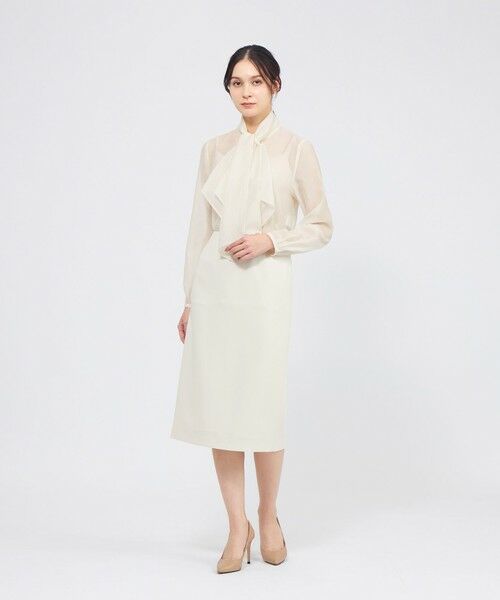 EPOCA / エポカ ロング・マキシ丈スカート | コンパクトダブルクロス タイトスカート | 詳細2