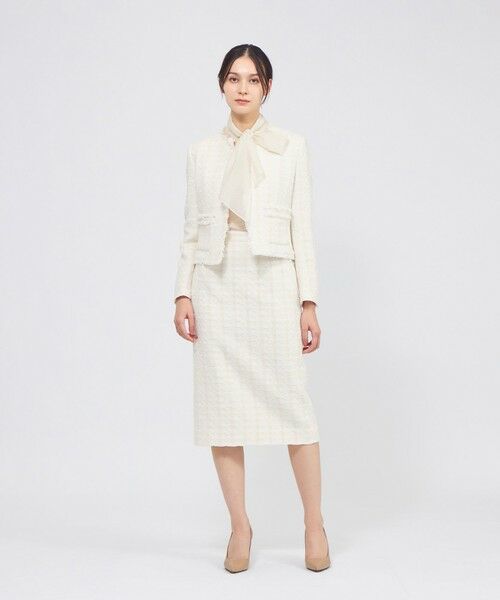 EPOCA / エポカ ロング・マキシ丈スカート | コットンファンシーツィード タイトスカート | 詳細2