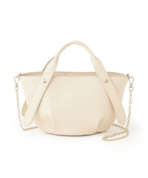 EPOCA / エポカ メッセンジャーバッグ・ウエストポーチ | ゴートレザーミニバッグ（ベージュ1）