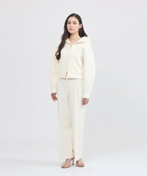 EPOCA / エポカ ノーカラージャケット | ライトコットンダンボール ジップアップフーディー | 詳細2