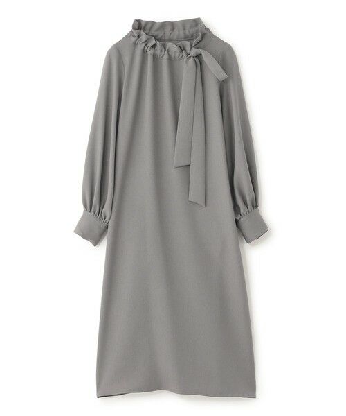 EPOCA / エポカ ロング・マキシ丈ワンピース | 【EPOCA STORIA】ツイルストレッチワンピース《WEB&EPOCA THE SHOP店舗限定》(グレー4)