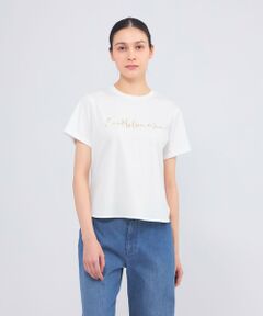 EPOCA / エポカ カットソー | 【WEB＆一部店舗限定】フォイルロゴTシャツ