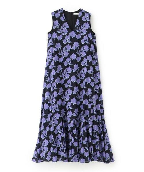 EPOCA / エポカ ロング・マキシ丈ワンピース | 【MARIHA】夏の月影のドレスノースリーブ(柄)《WEB＆EPOCA THE SHOP店舗限定》（パープル7）