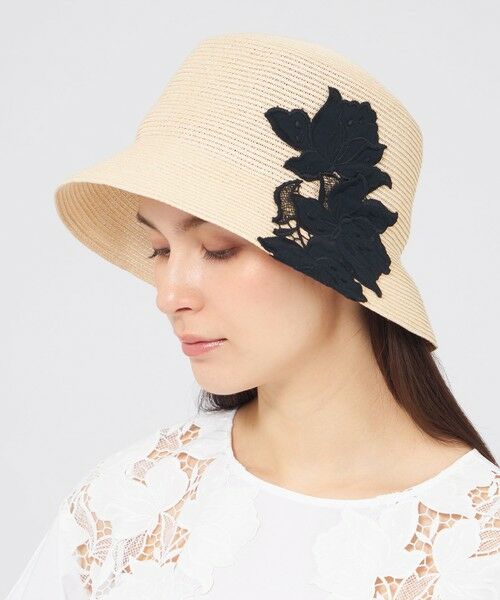 EPOCA / エポカ ハット | レースブレードバケットハット（ベージュ1）