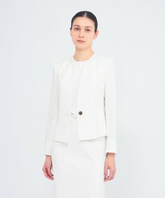 EPOCA / エポカ ノーカラージャケット | ドライコンフォートツイル ノーカラージャケット