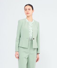 EPOCA / エポカ ノーカラージャケット | ドライコンフォートツイル ノーカラージャケット