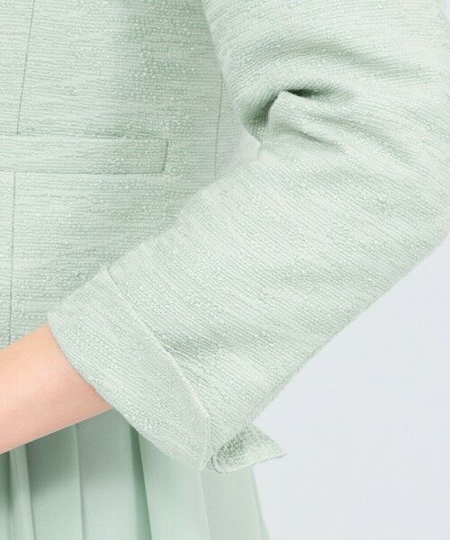 EPOCA / エポカ ノーカラージャケット | メタルギアツイード トライアングルカラージャケット | 詳細7