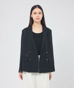 EPOCA / エポカ ノーカラージャケット | トリアセシアースラブ ダブルブレストジャケット