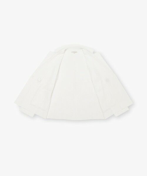 EPOCA / エポカ ノーカラージャケット | シアーコットンナイロン ダブルブレストニットジャケット | 詳細11