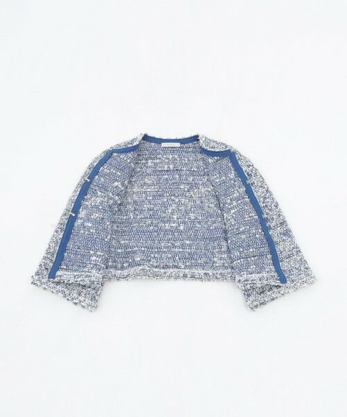 EPOCA / エポカ ノーカラージャケット | ミックスツイード ニットジャケット | 詳細8