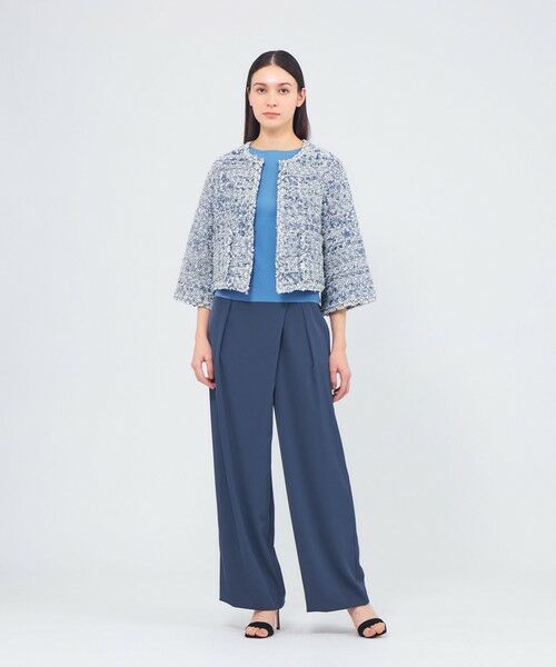 EPOCA / エポカ ノーカラージャケット | ミックスツイード ニットジャケット | 詳細2