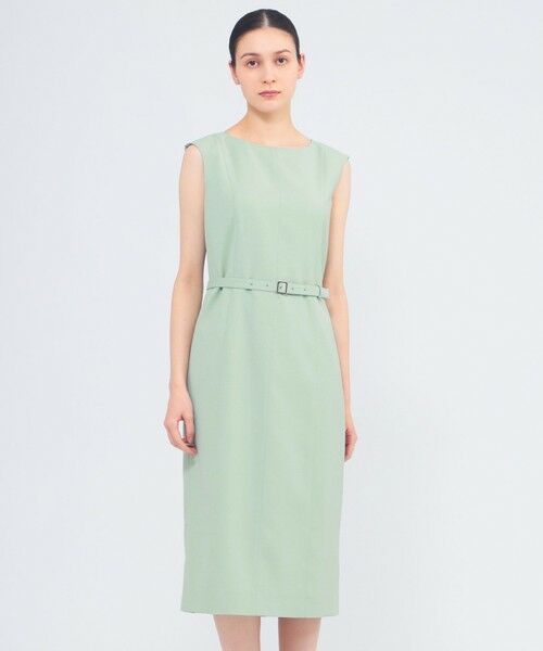 EPOCA / エポカ ロング・マキシ丈ワンピース | ドライコンフォートツイル Iラインワンピース（グリーン3）