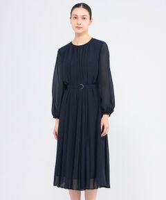 EPOCA / エポカ ロング・マキシ丈ワンピース | エアリーシフォン プリーツドレス