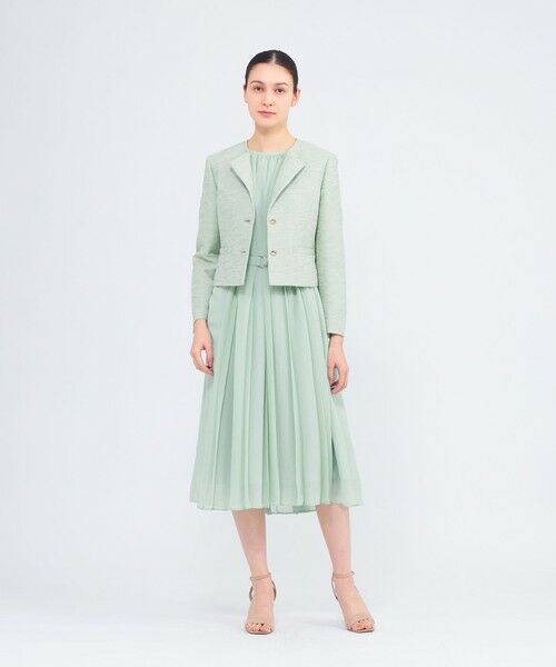 EPOCA / エポカ ロング・マキシ丈ワンピース | エアリーシフォン プリーツドレス | 詳細4