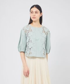 EPOCA / エポカ シャツ・ブラウス | カットレースコンビ タックスリーブブラウス