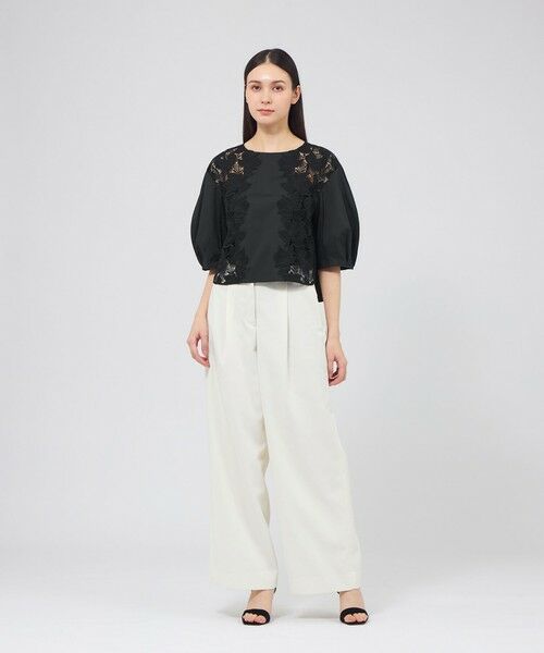 EPOCA / エポカ シャツ・ブラウス | カットレースコンビ タックスリーブブラウス | 詳細3