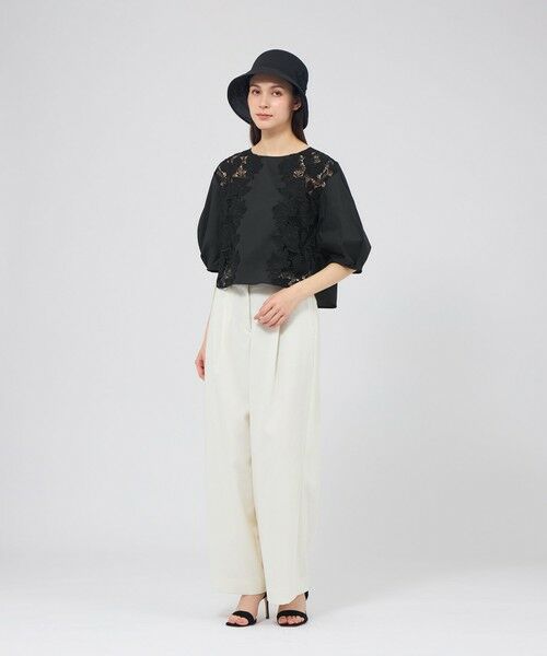 EPOCA / エポカ シャツ・ブラウス | カットレースコンビ タックスリーブブラウス | 詳細4