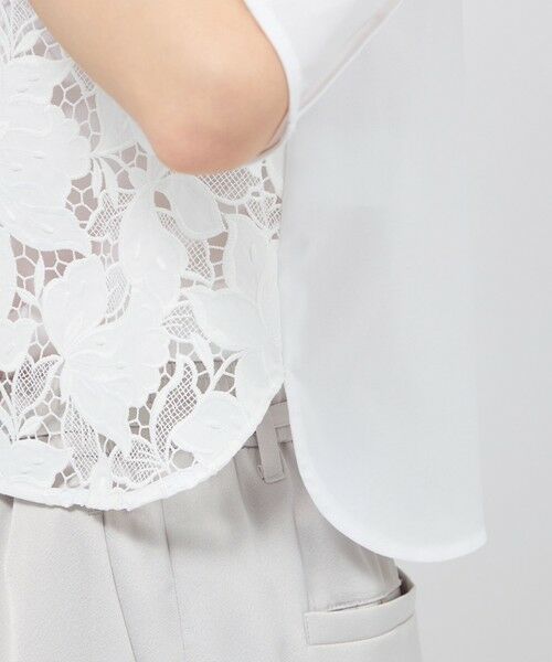 EPOCA / エポカ シャツ・ブラウス | カットレースコンビ タックスリーブブラウス | 詳細11